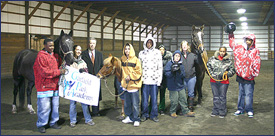 eap_group Garfield Park Academy Equine Therapy students