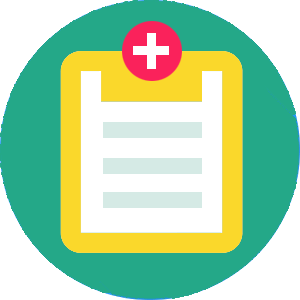 Clinical clipboard icon