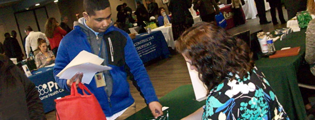 GPA student at Rowan University Job Fair