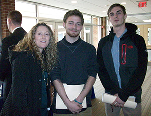 GPA student with teacher at Rowan University Job Fair