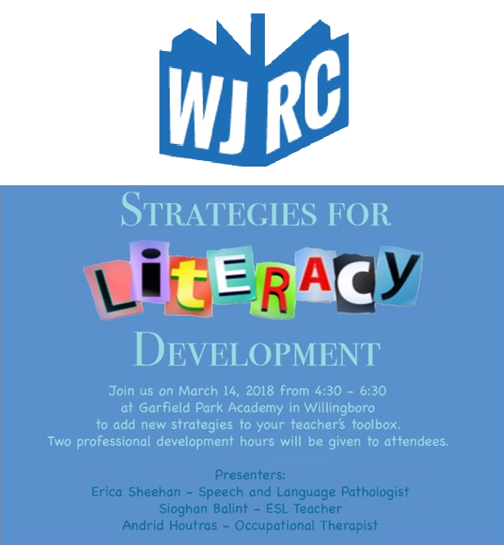 WJRC Literacy Strategies Workshop Poster image 